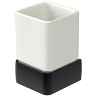 Bekerhouder Haceka Aline Black 7,4x11,4 cm Keramiek Mat Zwart Haceka - thumbnail