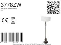 Steinhauer VloerlampBois met kap wit - 3778ZW - thumbnail