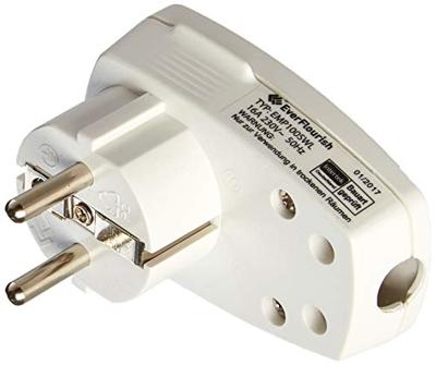 Bachmann 911.273 Stekker met randaarde Kunststof Met schakelaar 250 V Wit IP20