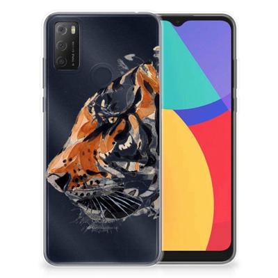 Smartphone hoesje Alcatel 1S (2021) Watercolor Tiger