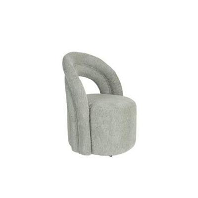 Dutchbone Draaifauteuil 'Seina' Bouclé, kleur Groen