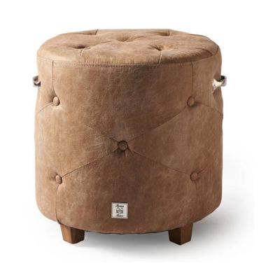 Rivièra Maison Poef 'Bowery' Pellini, kleur Camel