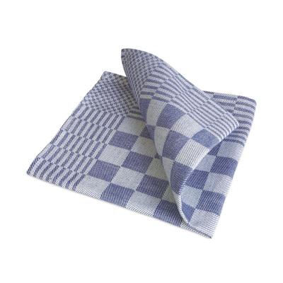 Guardanapos de mesa xadrez azul e branco 40x40cm 100% algodão - Treb WS