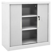 Roldeurkast 90x40x90 cm staal grijs - thumbnail