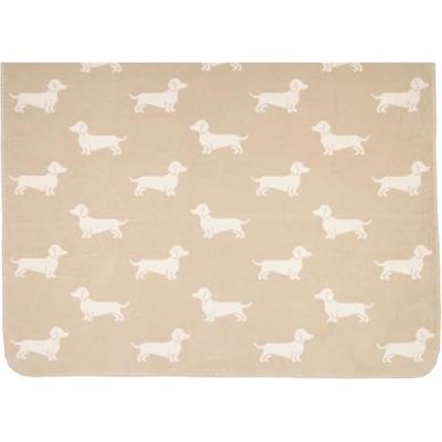 Cawö Cawö We love dogs 62460 Woonplaid 150x200 natur/beige