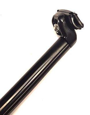 zadelpen vast 30.9 x 350 mm aluminium zwart