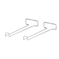 Metaltex Wijnglazenrek 41x11x4 cm 2 Stuks Zilver - thumbnail