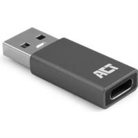 ACT Connectivity usb-a naar usb-c adapter (donkergrijs) - thumbnail
