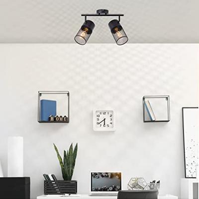 Brilliant Zwarte plafondlampKamolo 2x E27 - 99724/76