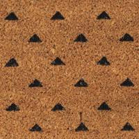 Deurmat 40x60 cm getufte kokosvezel naturel - thumbnail