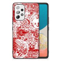 Telefoonhoesje Samsung Galaxy A53 Angel Skull Rood - thumbnail