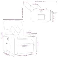 Sta-op-stoel elektrisch kunstleer grijs - thumbnail