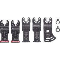 TOOLCRAFT TO-10285188 Bimetaal, Carbide Multitool toebehorenset 5 stuk(s) - thumbnail
