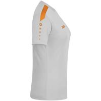 JAKO 4223D Shirt Power Km Dames - Zachtgrijs/Fluo Oranje - 36 - thumbnail