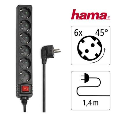 Hama 6-Way Ja.W.S.A.Ks.1.4M Bk Hama 6-Way Ja.W.S.A.Ks.1.4M Bk