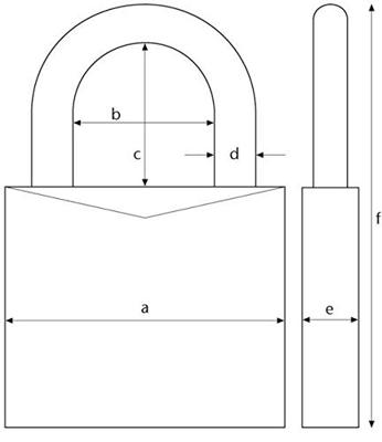 ABUS Hangslot 64Ti/30 B/Dfnli - 64TI/30 B/DFNLI - 64TI/30 B/DFNLI