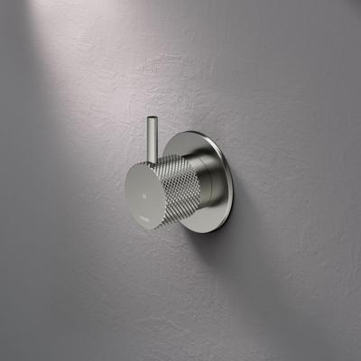 Inbouw Stopkraan Hotbath Cobber X Warm Geborsteld Nikkel (excl. inbouwdeel)