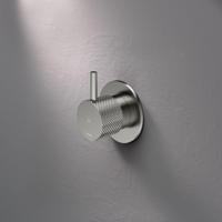 Inbouw Stopkraan Hotbath Cobber X Warm Geborsteld Nikkel (excl. inbouwdeel) - thumbnail