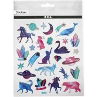 Creativ Company Stickers, dieren, vel 15x16,5 cm, 1 vel - thumbnail