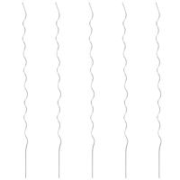 VidaXL Plantenstok spiraal 110 cm gegalvaniseerd staal 5 st - thumbnail