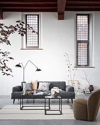 Light & Living Zwarte vloerlampOrion 2-lichts - 1850112