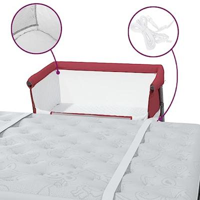 Babybox met matras linnen rood - thumbnail