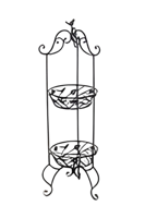 Etagere ijzer bladeren 34x100 cm Buitengewoon de Boet - Buitengewoon de boet - thumbnail