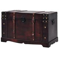 VidaXL Schatkist vintage stijl 66x38x40 cm hout - thumbnail