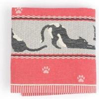 Bunzlau Castle Bunzlau Castle Cats theedoek 65x65 Red - thumbnail