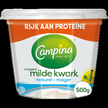 Campina Magere Milde Kwark Naturel 500 g bij Jumbo