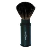 Edwin Jagger Shaving Brushes Synthetic Travel Shaving Brush Black Ref.PPS-21M536 1Stuks - thumbnail