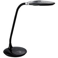 Dimbare LED Bureaulamp met Vergrootglas 5W - Natuurlijk Wit 5000K - Glans Zwart - thumbnail
