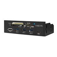LogiLink UA0341 geheugenkaartlezer Intern Zwart SATA - thumbnail