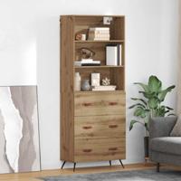 Hoge kast Artisan Eiken 69,5 x 34 x 180 cm Bewerkt hout - thumbnail
