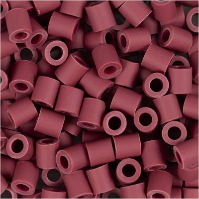 NABBI Biobeads van , afm 5x5 mm, gatgrootte 2,5 mm, medium, burgundy, 1000 stuk/ 1 doos