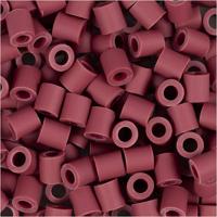 NABBI Biobeads van , afm 5x5 mm, gatgrootte 2,5 mm, medium, burgundy, 1000 stuk/ 1 doos - thumbnail