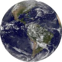Komar Dots; Komar Home Behangcirkel Earth - D1-016 - thumbnail