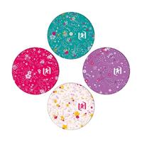 Oxford Floral softcover spiraalschrift, ft B5, 60 vel, geruit 5 mm, 3 geassorteerde designs - thumbnail