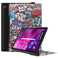 Voor Lenovo Yoga Tab 11 Custer Textuur Gekleurde Tekening Patroon Horizontale Flip PU Lederen Case met Houder & Sleep / Wake-Up-functie (Graffiti) - thumbnail