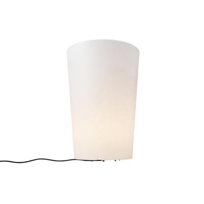 QAZQA Smart buiten vloerlamp bloempot wit IP65 incl. LED Wifi A60 - QAZQA Smart buiten vloerlamp bloempot wit IP65 incl. LED Wifi A60 -