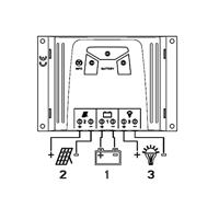 Steca Solsum 0808 Laadregelaar voor zonne-energie 12 V, 24 V 8 A - thumbnail