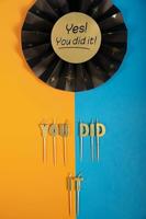 XXL Gevelvlag Yes You Did It! (150x90cm) - thumbnail