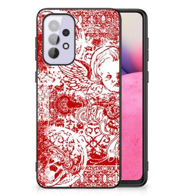 Telefoonhoesje Samsung Galaxy A33 5G Angel Skull Rood Telefoonhoesje Samsung Galaxy A33 5G Angel Skull Rood
