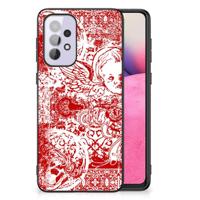 Telefoonhoesje Samsung Galaxy A33 5G Angel Skull Rood - thumbnail