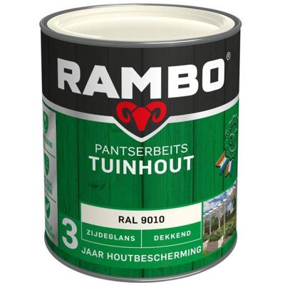 Pantserbeits tuinhout zg dek 9010 0,75l Rambo - Rambo Pantserbeits tuinhout zg dek 9010 0,75l Rambo - Rambo