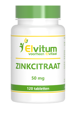 Elvitum Zink Citraat 50mg Tabletten