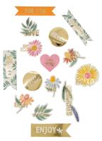HEMA Stickers Wilde Bloemen 15 Stuks - thumbnail