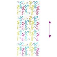 Doucherolgordijn 90x240 cm stofbreedte 86 cm - thumbnail