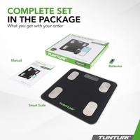 Tunturi Smart Scale | Weegschaal | Bluetooth | incl. lichaamsanalyse & hartslagmeter - thumbnail