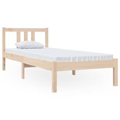 Bedframe massief hout 75x190 cm